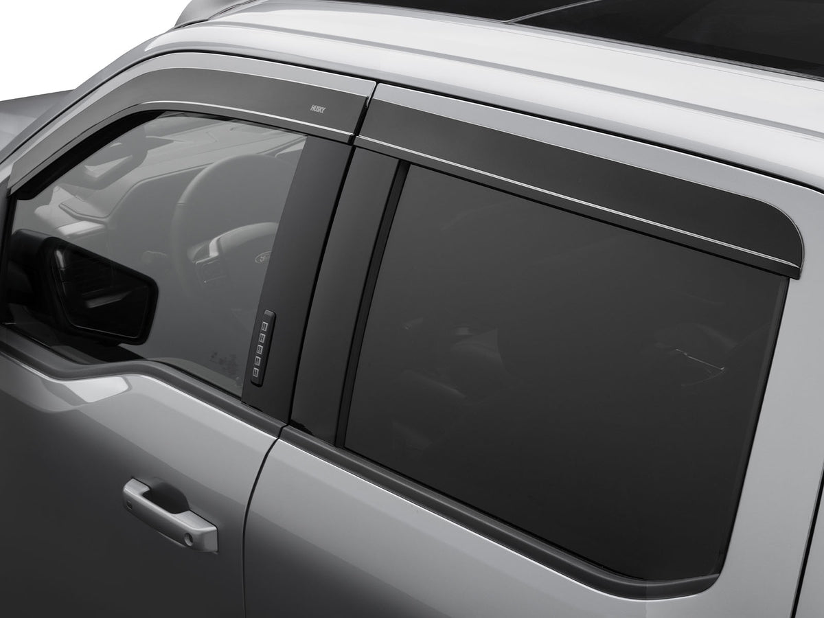 Husky Liners Low Profile Ventvisor Fits 2015-2026 Ford F150, 2017-2026 F150 Raptor, F250/F350/F450, 2022-2026 F150 Lightning