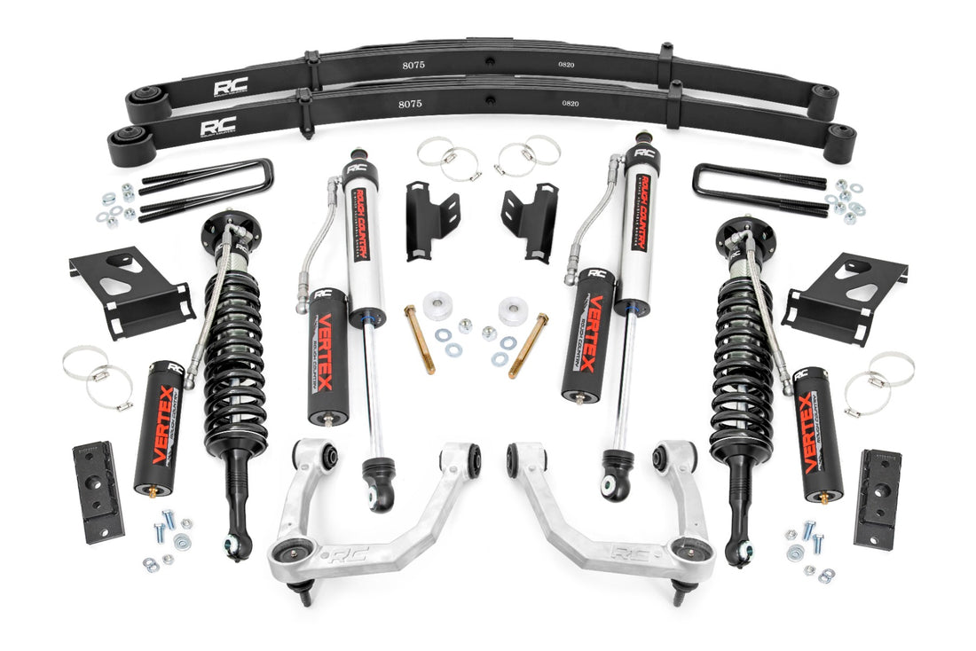 Rough Country 3.5 Inch Lift Kit | Toyota Tacoma 2WD/4WD (2005-2023) - Aluminum / Vertex Coilovers w/Vertex Shocks