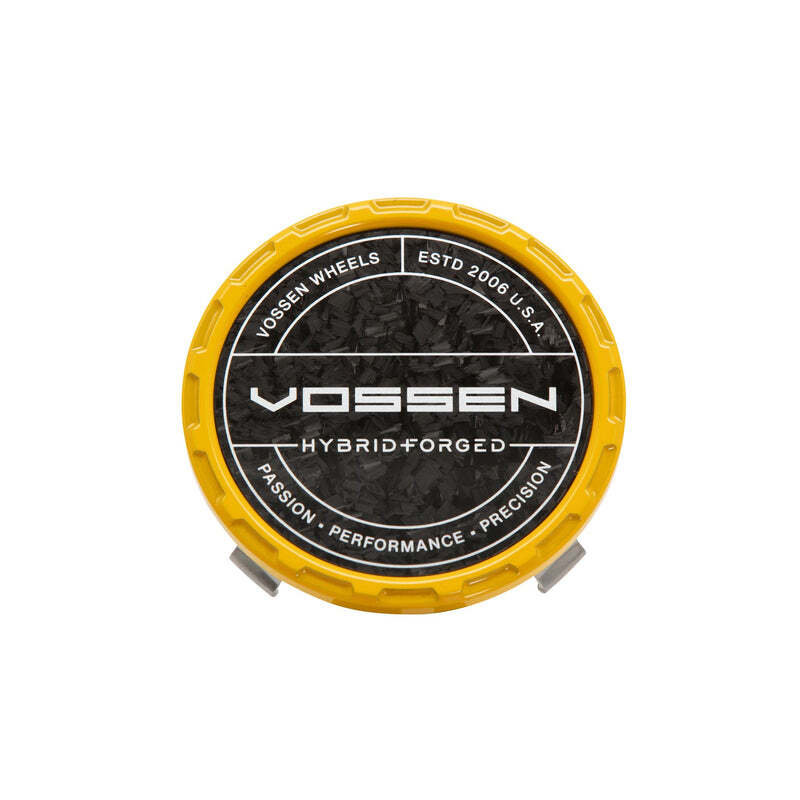 Vossen HF Carbon Billet Sport Cap 2.0 - Large (VHFL) - Yellow - Forged (Gloss)