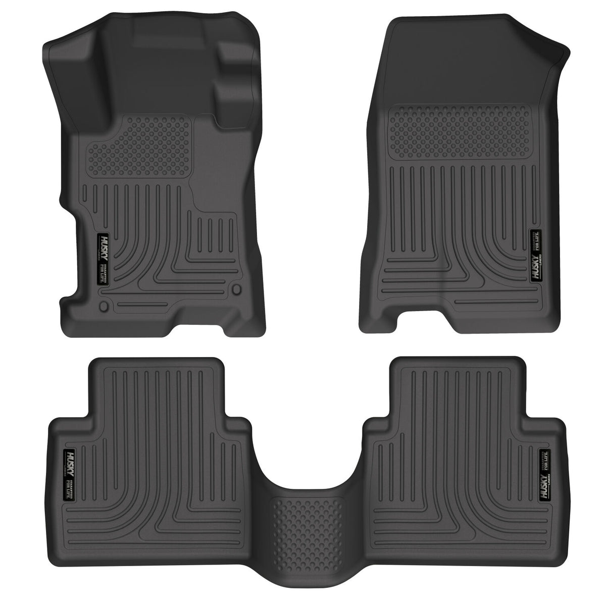 Husky Liners WeatherBeater Front & Second Seat Floor Liners - 3 Piece 98401