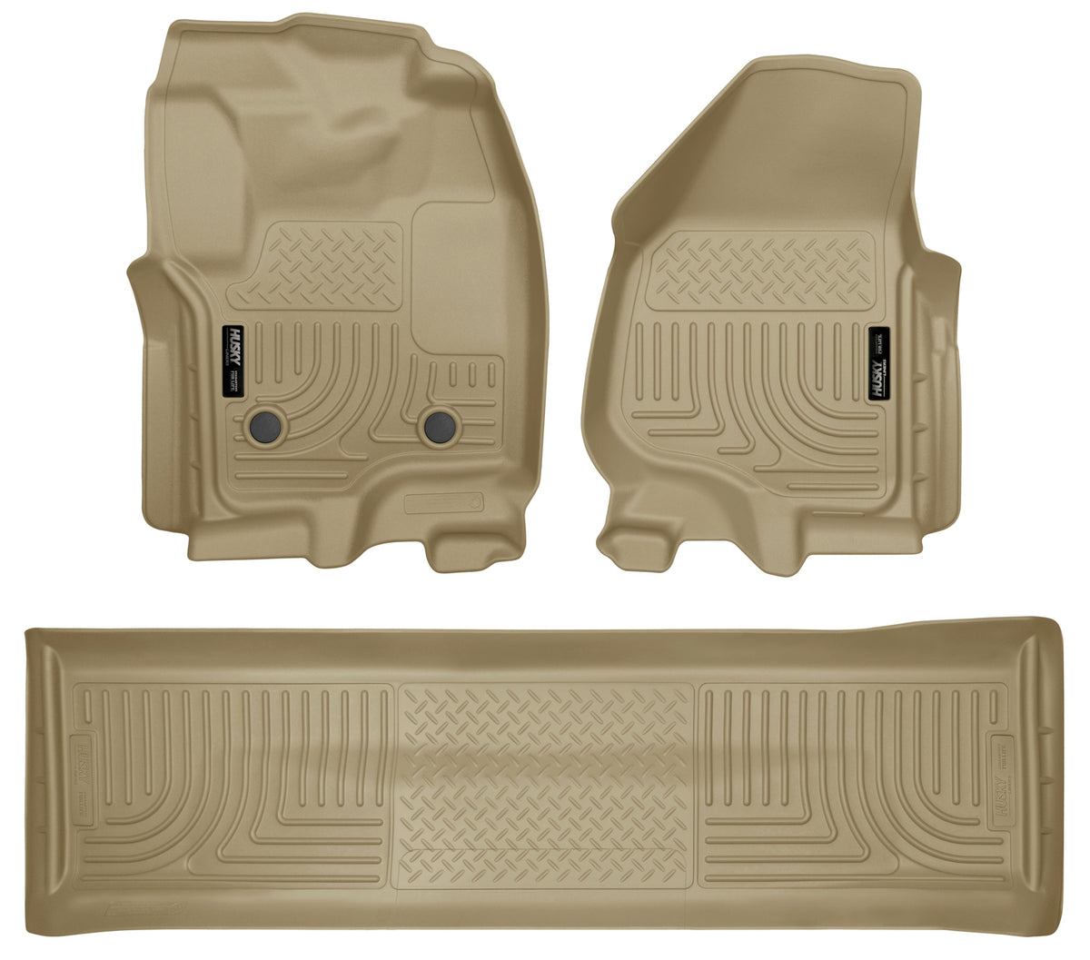 Husky Liners WeatherBeater Front & Second Seat Floor Liners - 3 Piece 99713
