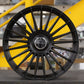 Vossen HF-8 Wheel | 5x4.5 (5x114.3) Bolt Pattern - Satin Black / 22x9 / +32mm