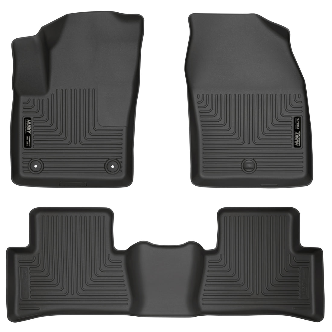 Husky Liners WeatherBeater Front & Second Seat Floor Liners - 3 Piece Fits 2018-2022 Toyota C-HR