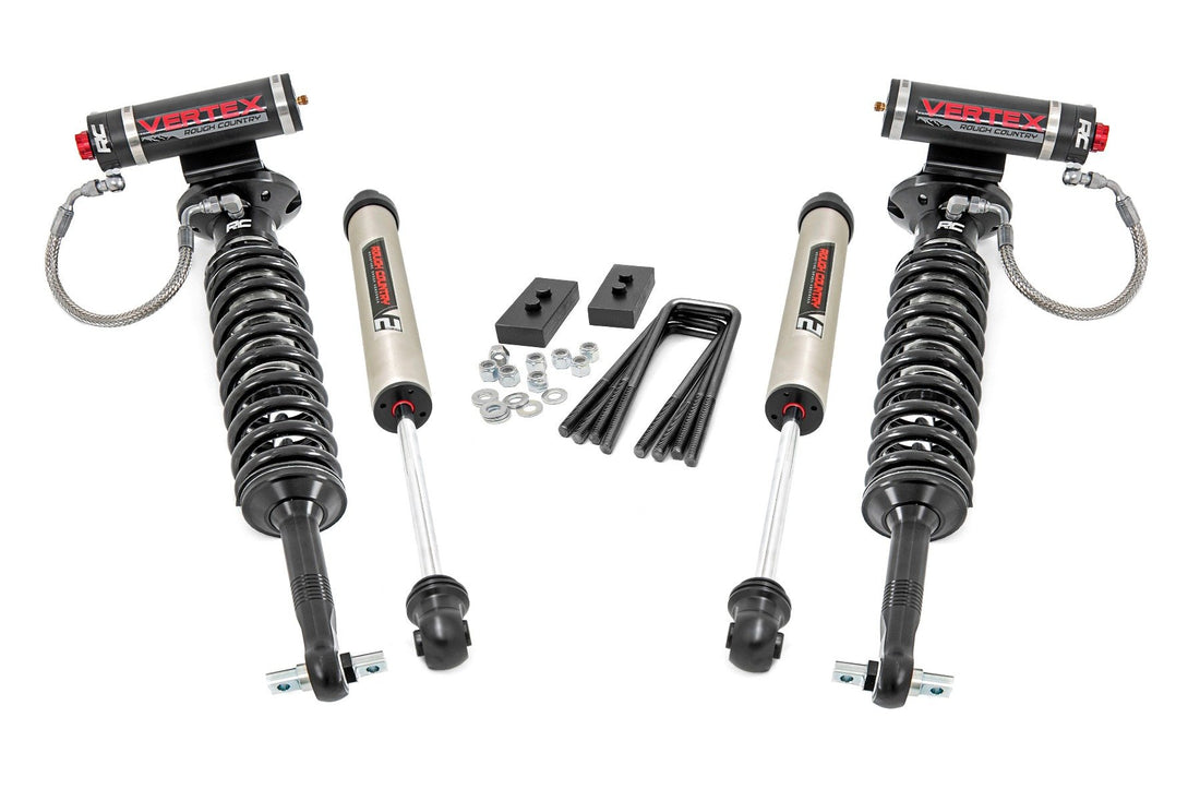 Rough Country 2 Inch Lift Kit | Ford F-150 4WD (2021-2026) - Vertex Coilovers / V2 Monotube