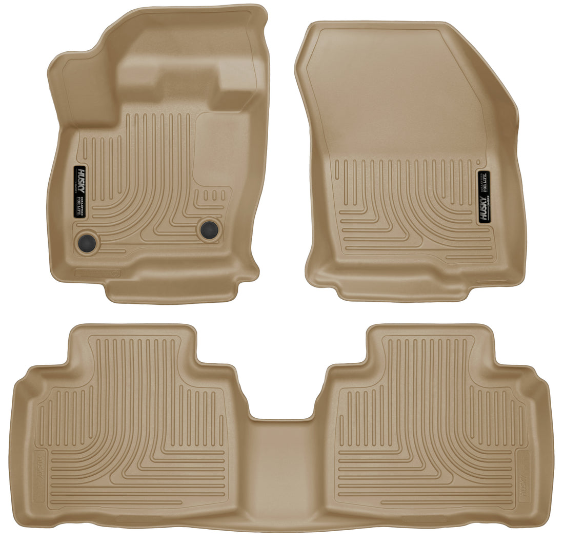 Husky Liners WeatherBeater Front & Second Seat Floor Liners - 3 Piece 98783