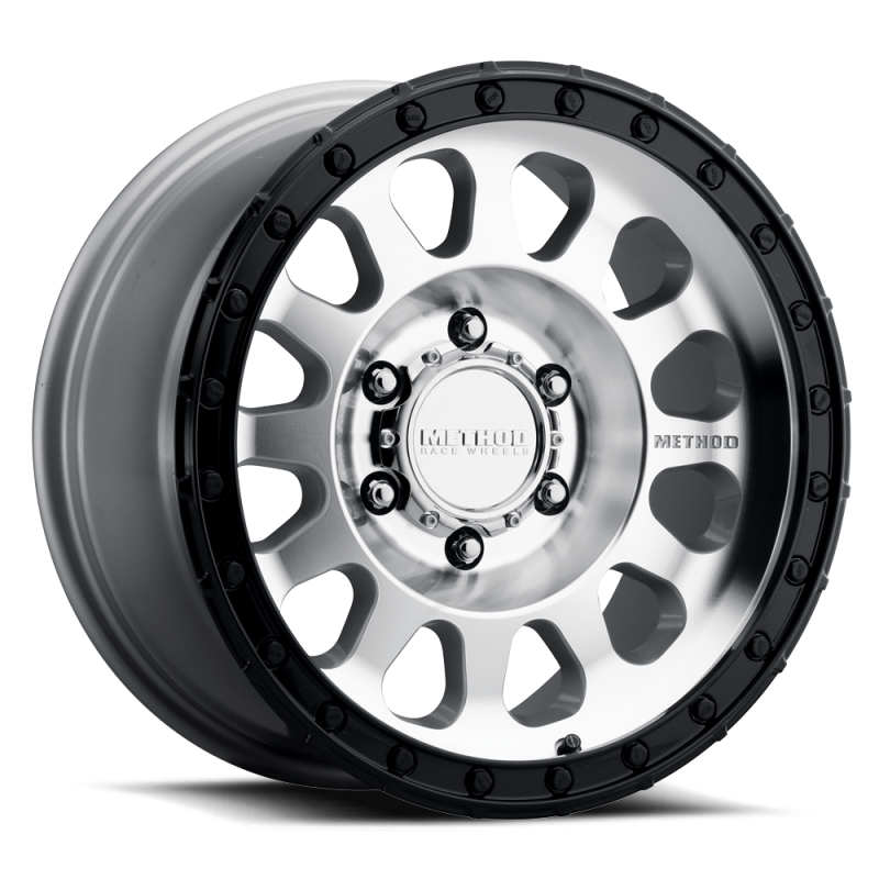 Method Race Wheels MR315 | 17x8.5 | 0mm (4.75" BS) | 6x135 Bolt Pattern - Machined - Gloss Black Lip
