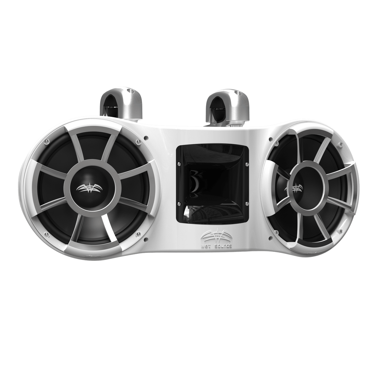 REV 410 W | White V2 Revolution Series Dual 10-inch Tower Speakers