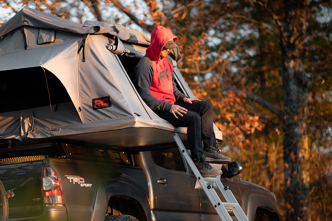 Rough Country Red & Gray Hoodie - Men