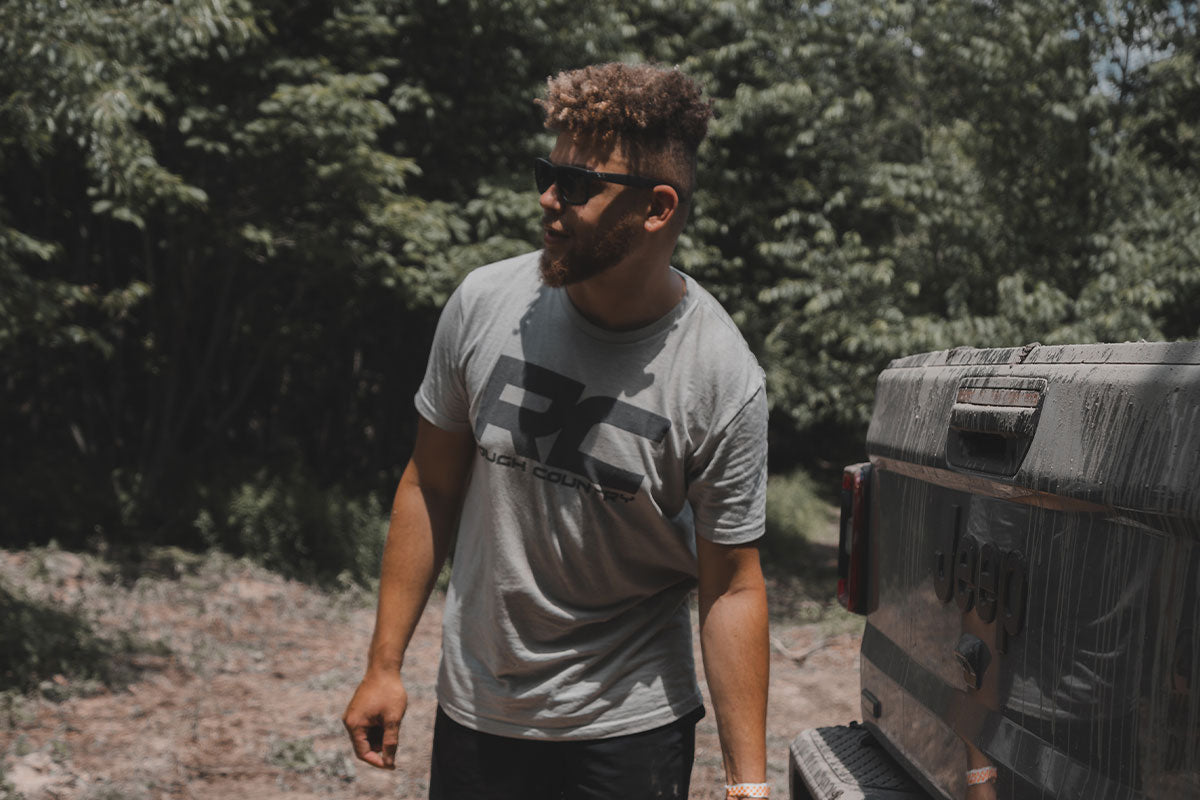 Rough Country RC Grey Logo T-Shirt - Men