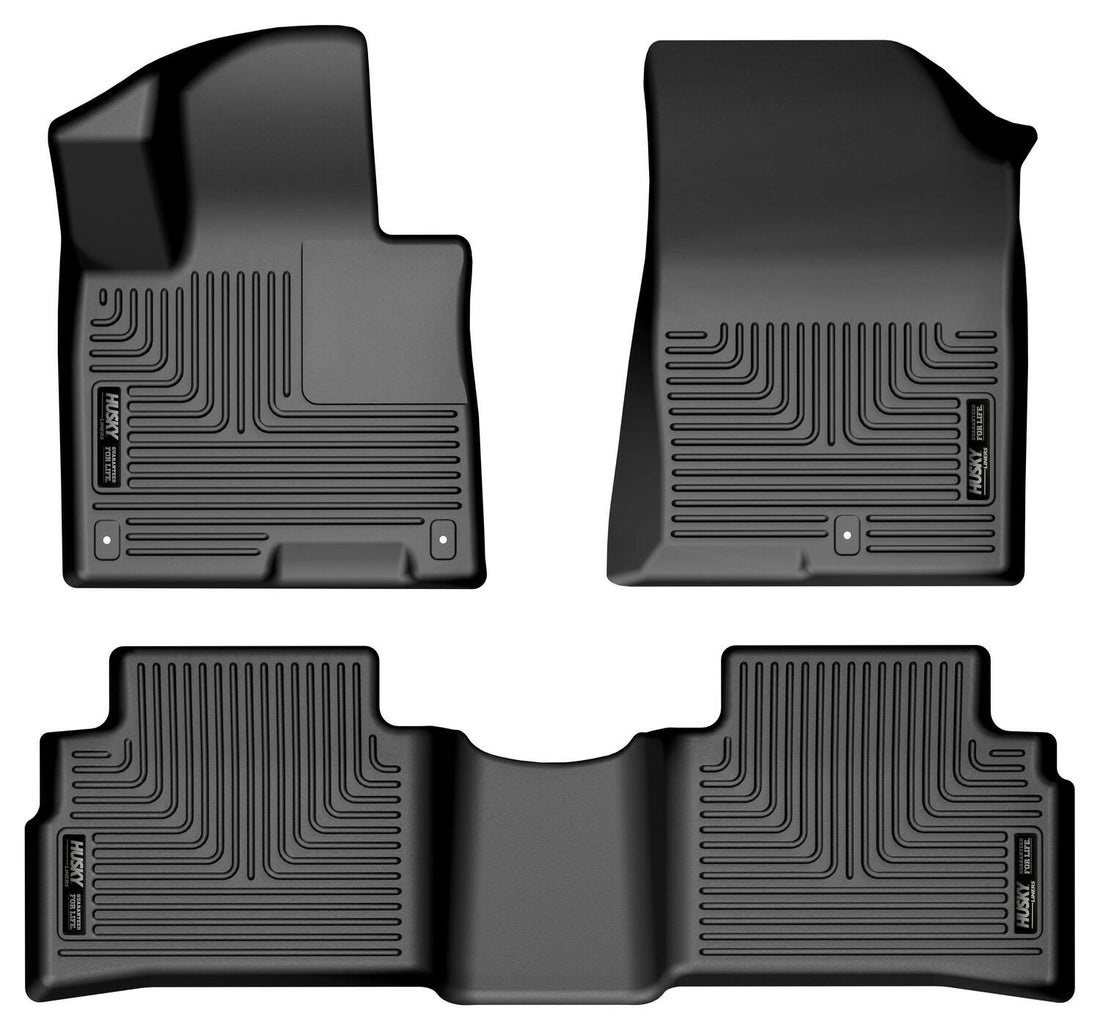 Husky Liners WeatherBeater Front & Second Seat Floor Liners - 3 Piece Fits 2023-2025 Kia Sportage