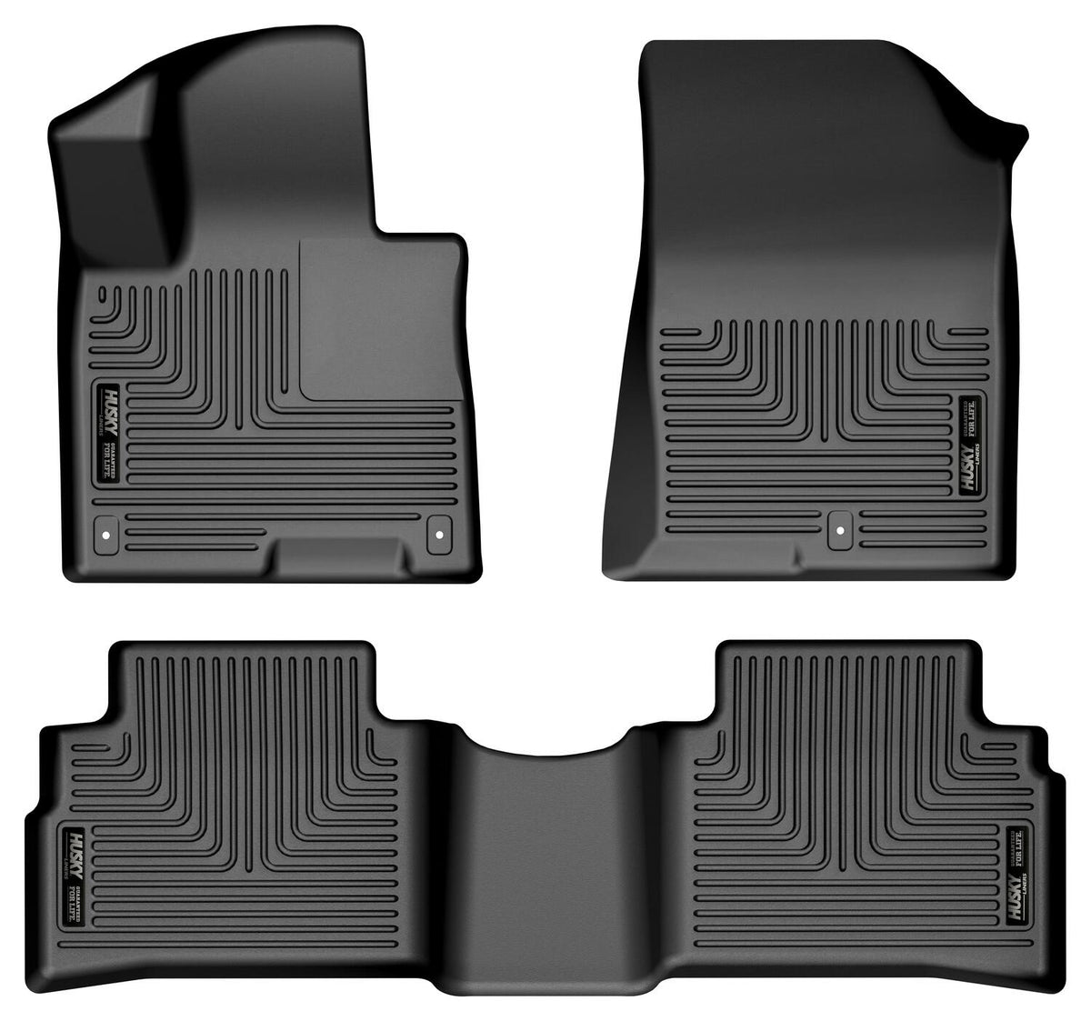 Husky Liners WeatherBeater Front & Second Seat Floor Liners - 3 Piece Fits 2023-2025 Kia Sportage