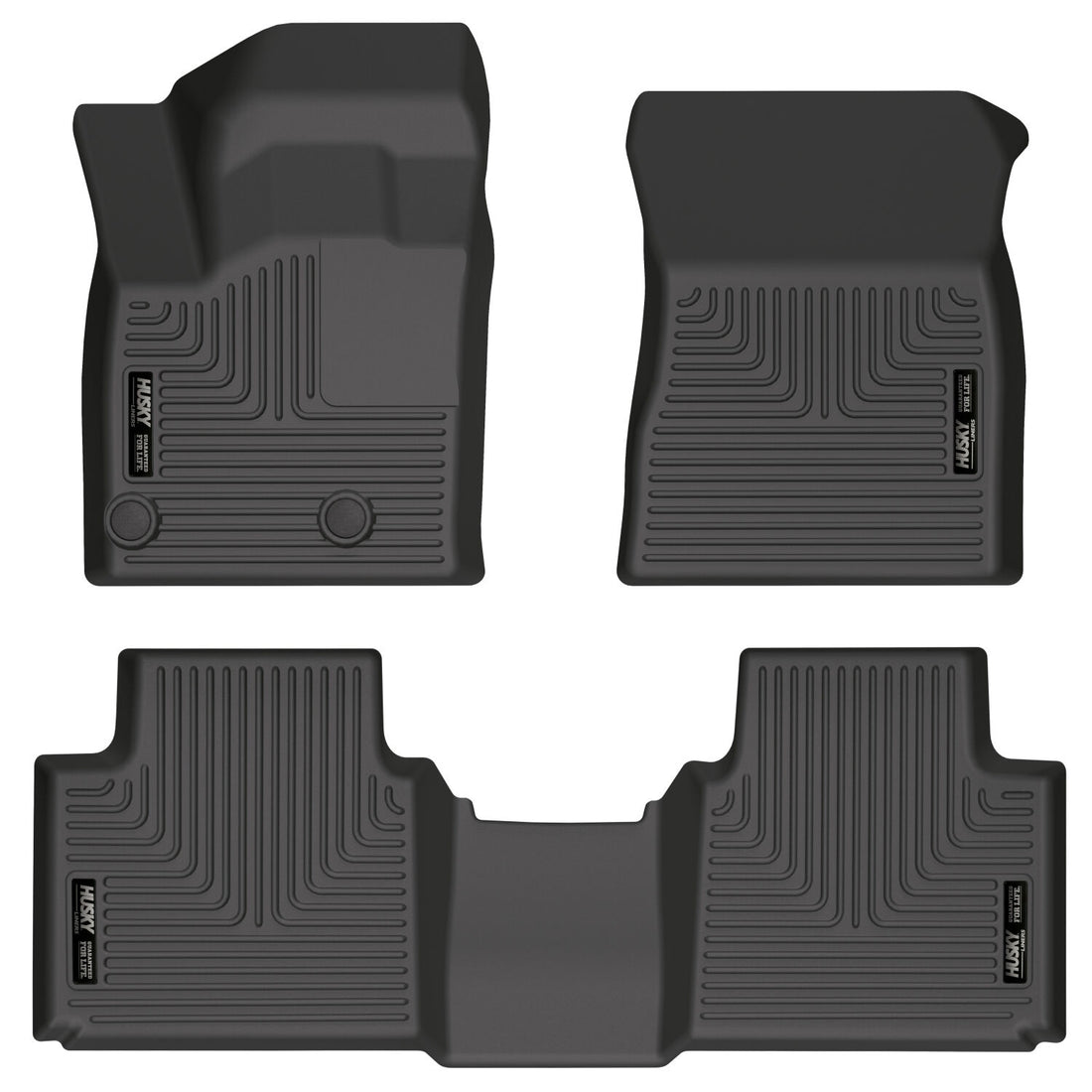 Husky Liners WeatherBeater Front & Second Seat Floor Liners - 3 Piece Fits 2022-2025 Mitsubishi Outlander