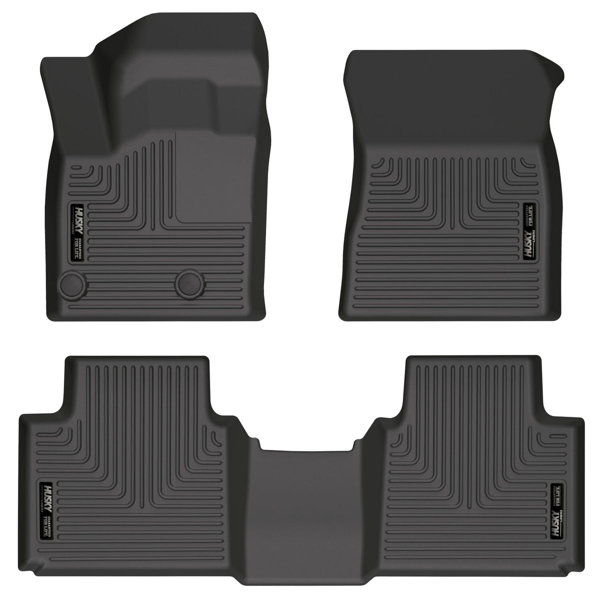 Husky Liners WeatherBeater Front & Second Seat Floor Liners - 3 Piece Fits 2022-2025 Mitsubishi Outlander