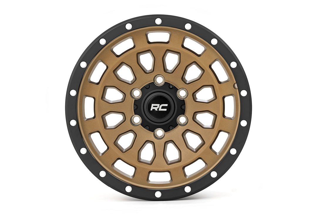 Rough Country 87 Series Wheel | Simulated Beadlock | 5x5.0 Bolt Pattern