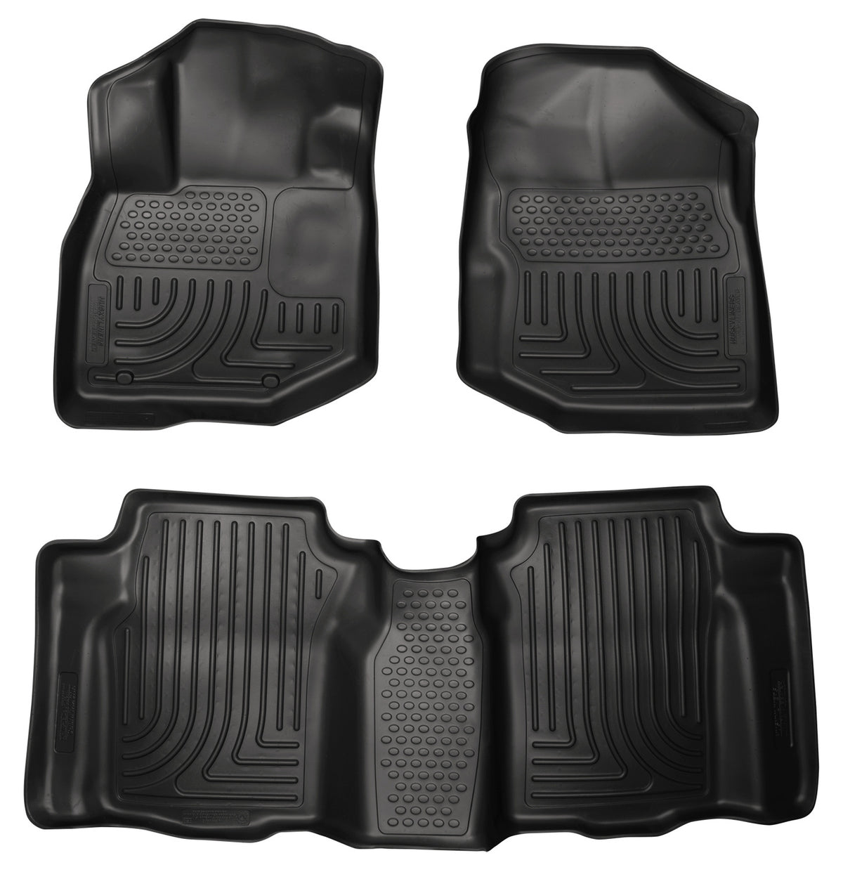 Husky Liners WeatherBeater Front & Second Seat Floor Liners - 3 Piece Fits 2009-2013 Honda Fit