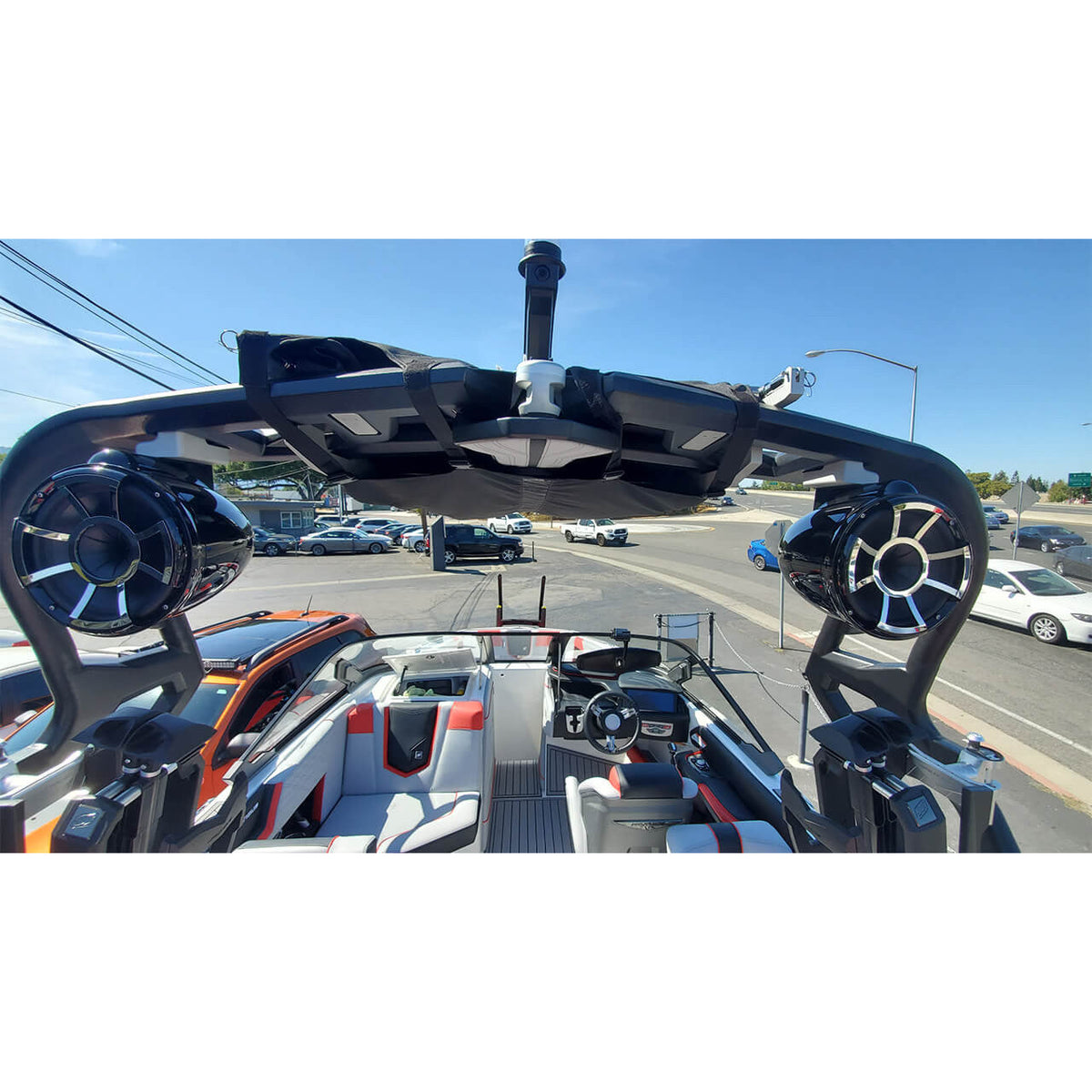 ADP NAU-FCTA | Nautique Flight Control Tower Actuated Brushed Tower Speaker Brackets