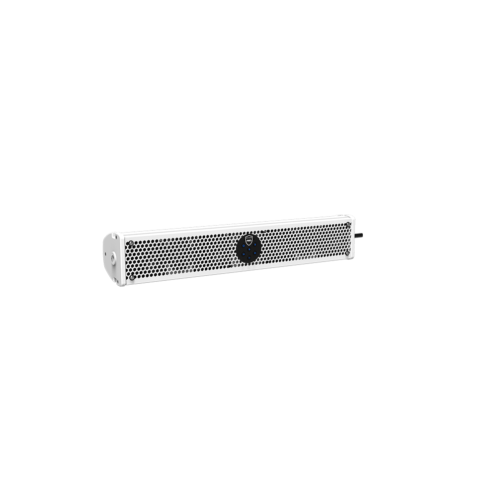 STEALTH ULTRA HD-6-W | White All-In-One Amplified Bluetooth Soundbar with Remote