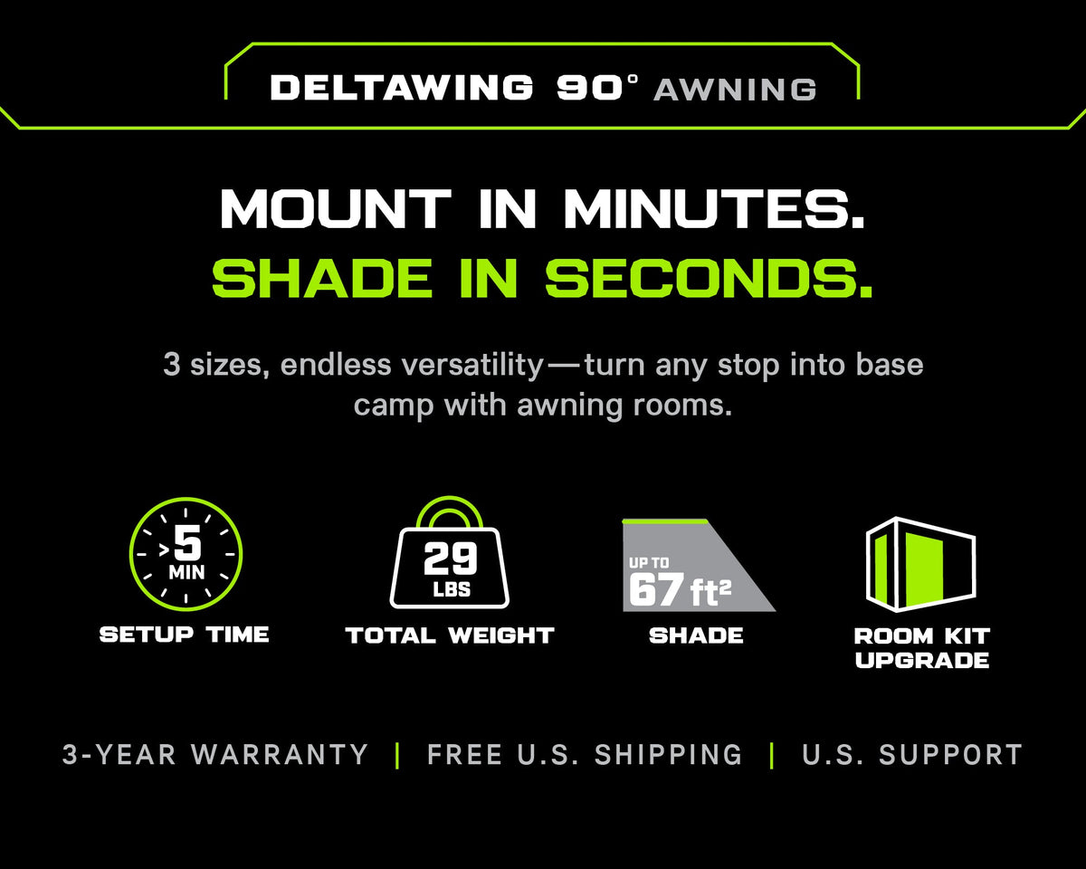 DeltaWing 90° Awning