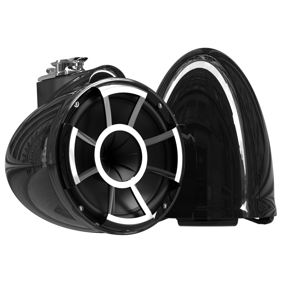 REV 10-B V2 | Gloss Black Revolution Series 10-inch Tower Speakers