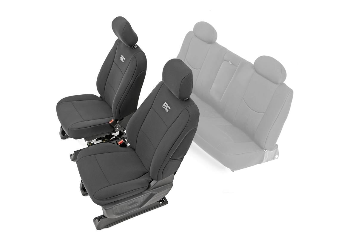 Rough Country Seat Covers | Chevy Silverado 1500/GMC Sierra 1500 (2014-2018) - First Row