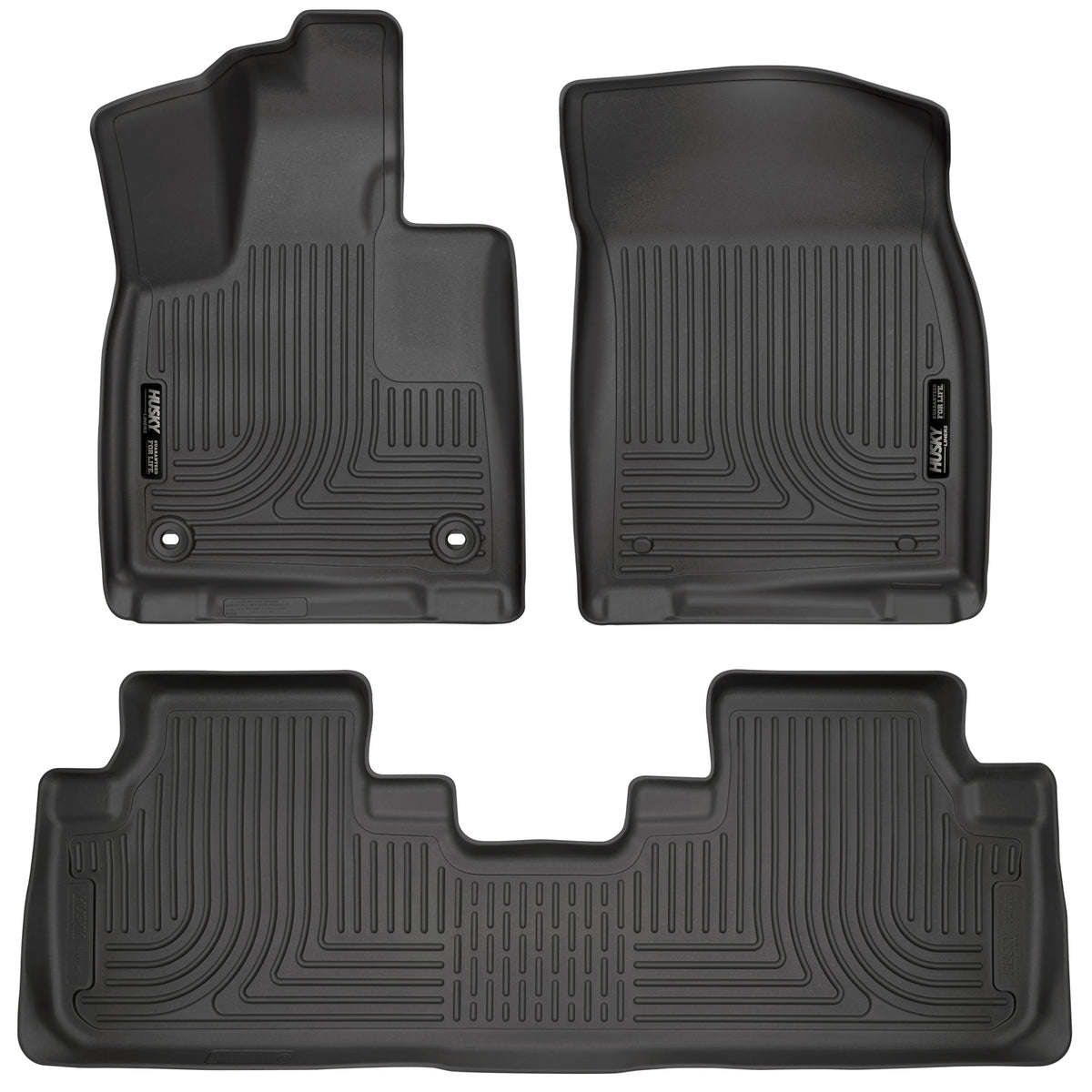 Husky Liners WeatherBeater Front & Second Seat Floor Liners - 3 Piece Fits 2016-2022 Lexus RX