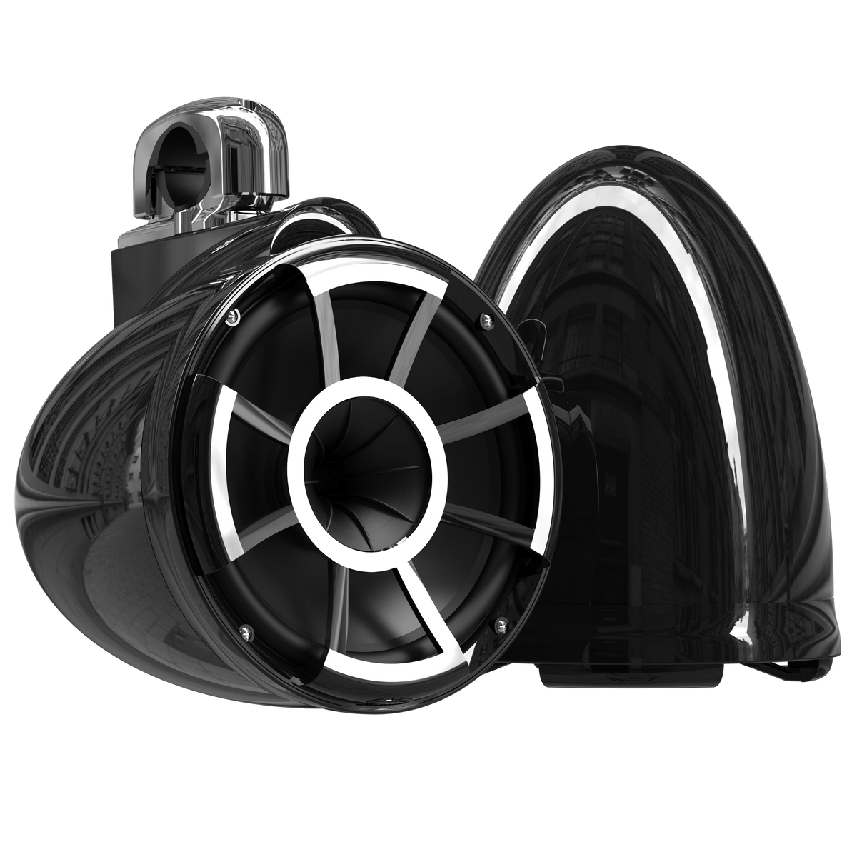 REV 10-B V2 | Gloss Black Revolution Series 10-inch Tower Speakers