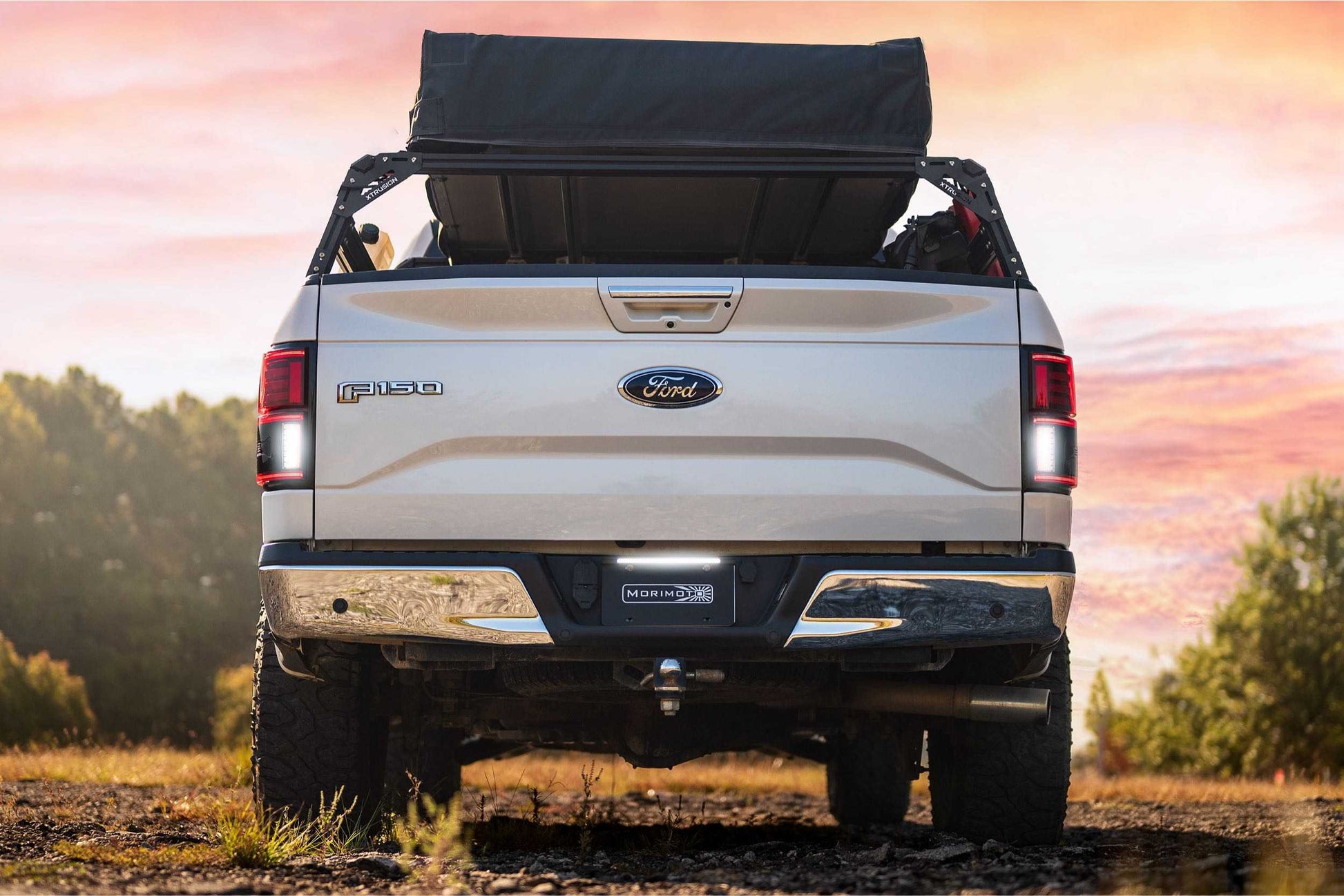 XB LED Tail Lights: Ford F-150 (15-20 / Red Lens / Set) - Trucks R Us