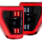 XB LED Tail Lights: Ford F-150 (21-23 / Red Lens / Set)