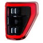 XB LED Tail Lights: Ford F-150 (21-23 / Red Lens / Set)