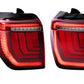 XB LED Tail Lights: Toyota 4Runner (10-24 / Red Lens / Set) - Trucks R Us