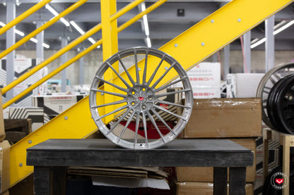 Vossen S17-04 Wheel | 20x9 | +25mm | 5x112 Bolt Pattern - Brushed Light Smoke