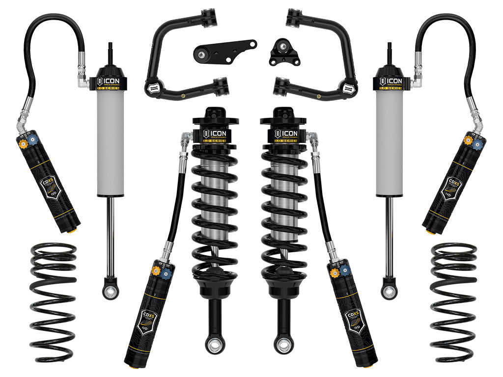 ICON 2025-2026 Toyota 4Runner 4WD, Hybrid, 2.25-3" Lift, Stage 1 3.0 Suspension System w/ CDXS, Tubular