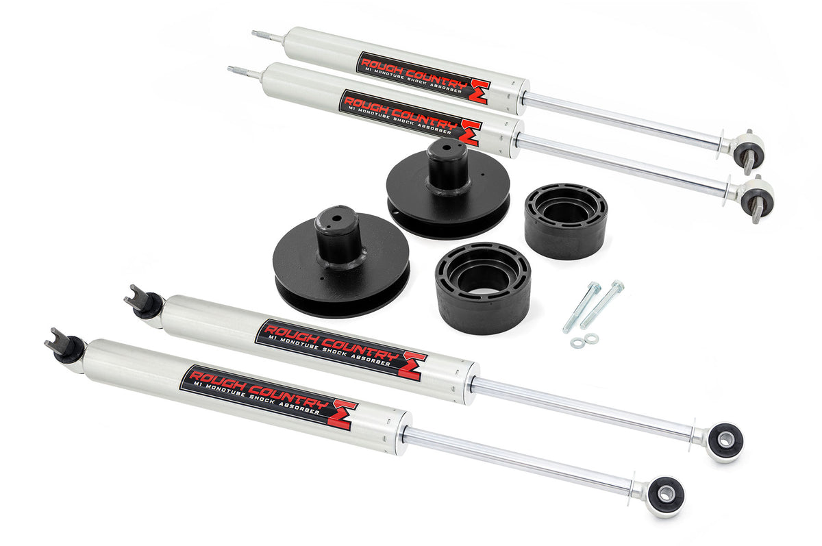 Rough Country 2 Inch Lift Kit | Jeep Wrangler TJ 4WD (1997-2006) - M1 Monotube