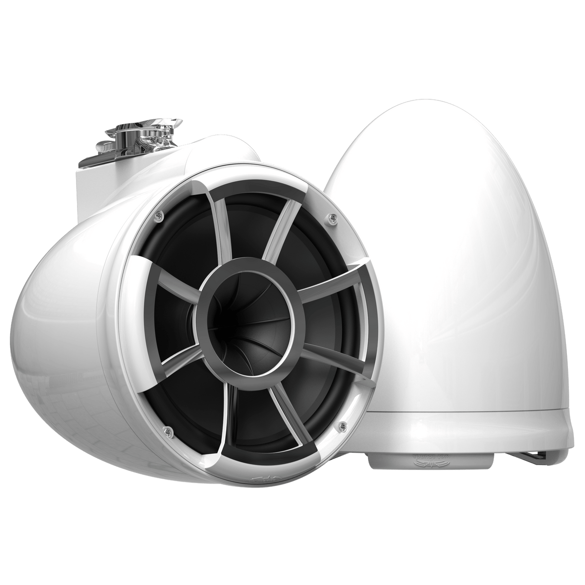 REV 10 W V2 | Gloss White Revolution Series 10-inch Tower Speakers