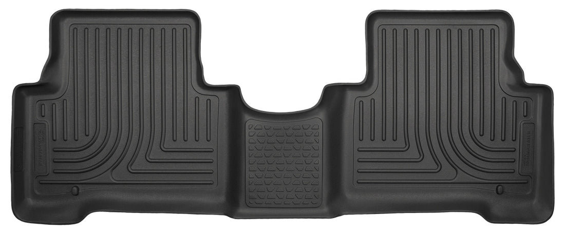 Husky Liners WeatherBeater Second Seat Floor Liner - 1 Piece Fits 2013-2018 Hyundai Santa Fe Sport, 2017-2018 Santa Fe