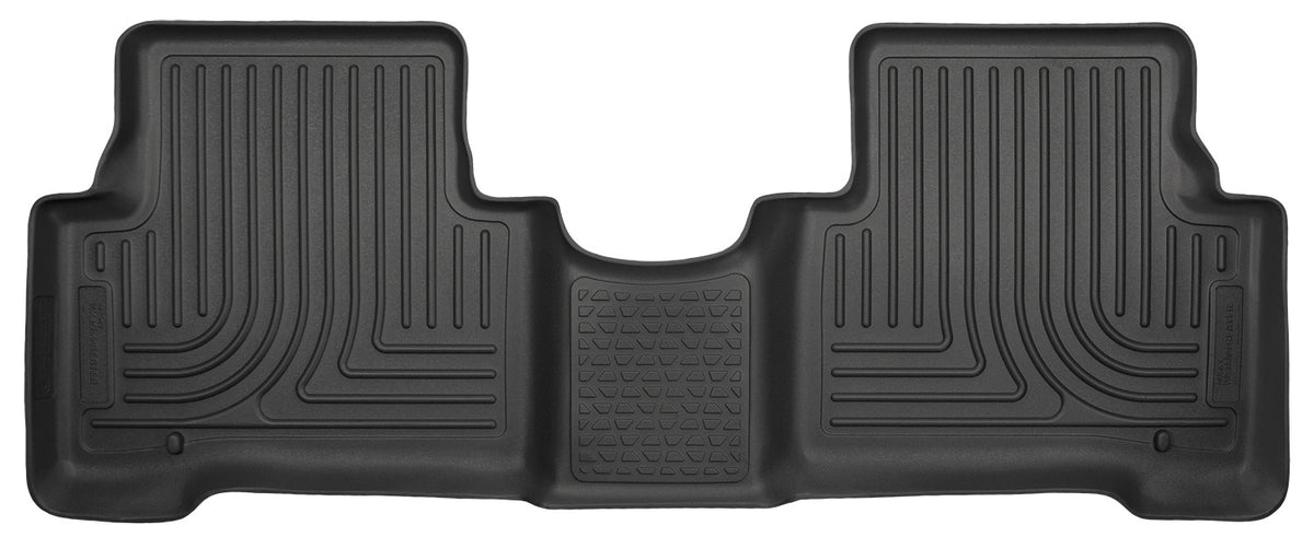 Husky Liners WeatherBeater Second Seat Floor Liner - 1 Piece Fits 2013-2018 Hyundai Santa Fe Sport, 2017-2018 Santa Fe