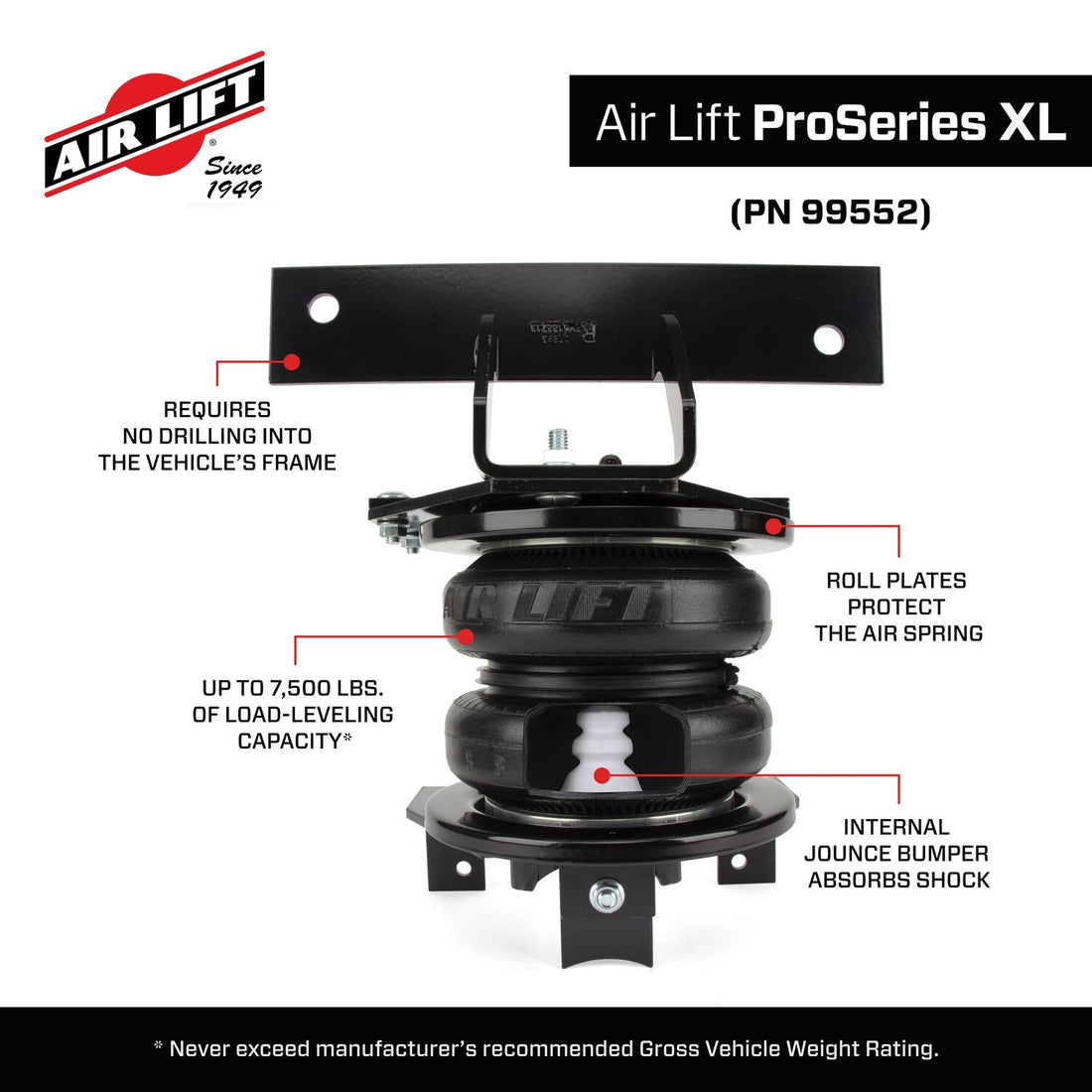 Air Lift ProSeries 7500 XL Ultimate Air Spring Kit 99552