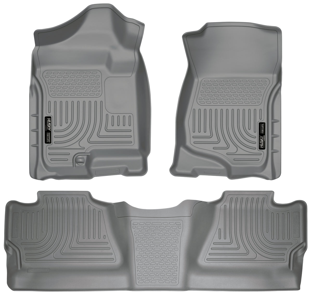 Husky Liners WeatherBeater Front & Second Seat Floor Liners - 3 Piece Fits Many 2007-2014 Chevy, GMC