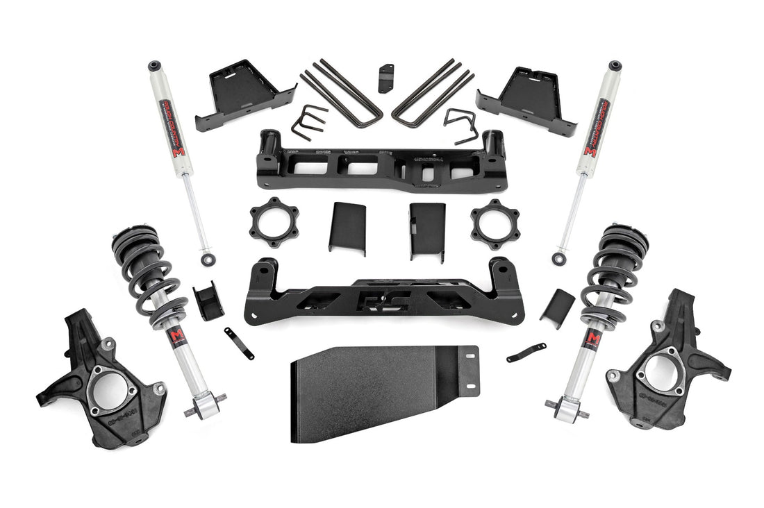 Rough Country 7.5 Inch Lift Kit | Chevy/GMC 1500 4WD (07-13) - M1 Struts w/M1 Rear Shocks