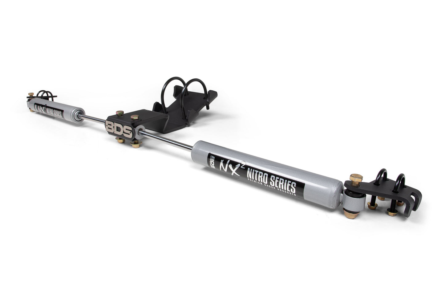 BDS Suspension Dual Steering Stabilizer Kit w/ NX2 Shocks | Fits 0-2 Inch Lift | Ford F250/F350 Super Duty (05-24) 4WD - Trucks R Us