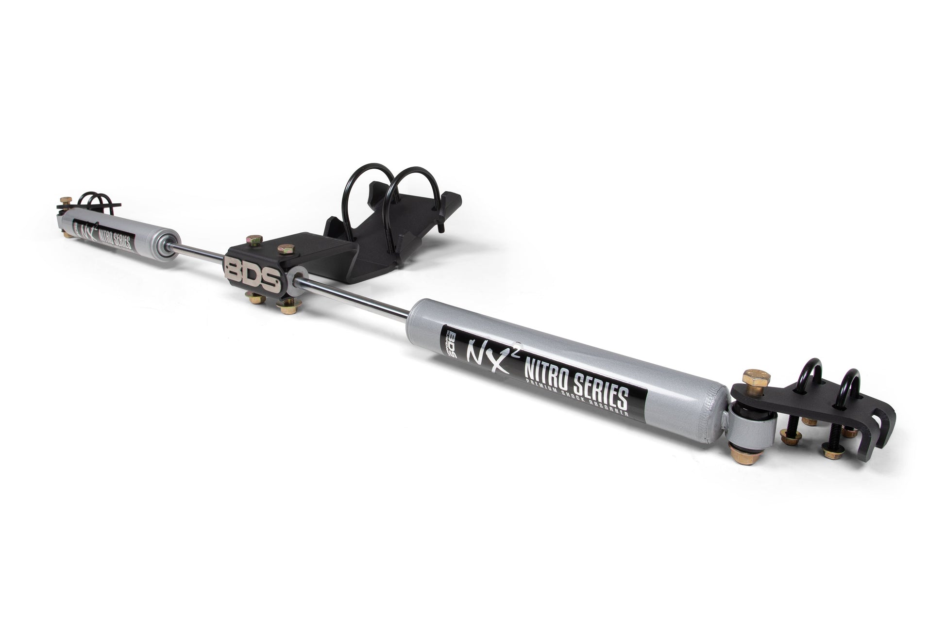 BDS Suspension Dual Steering Stabilizer Kit w/ NX2 Shocks | Fits 0-2 Inch Lift | Ford F250/F350 Super Duty (05-24) 4WD - Trucks R Us