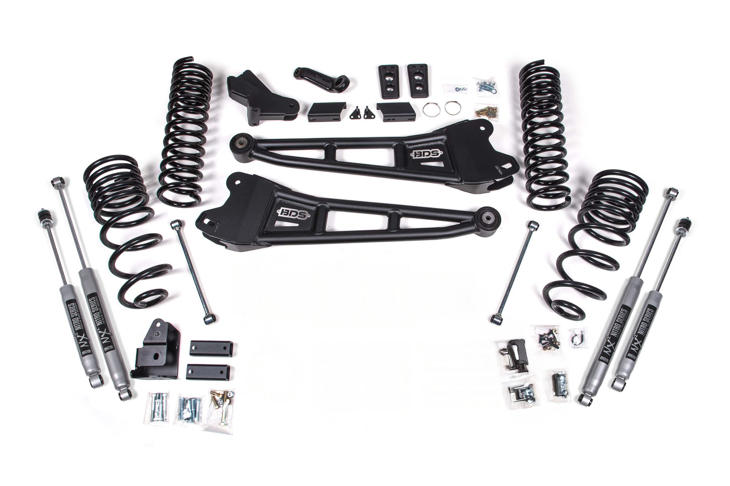 BDS Suspension 4 Inch Lift Kit w/ Radius Arm | Ram 2500 (2025) 4WD | Diesel