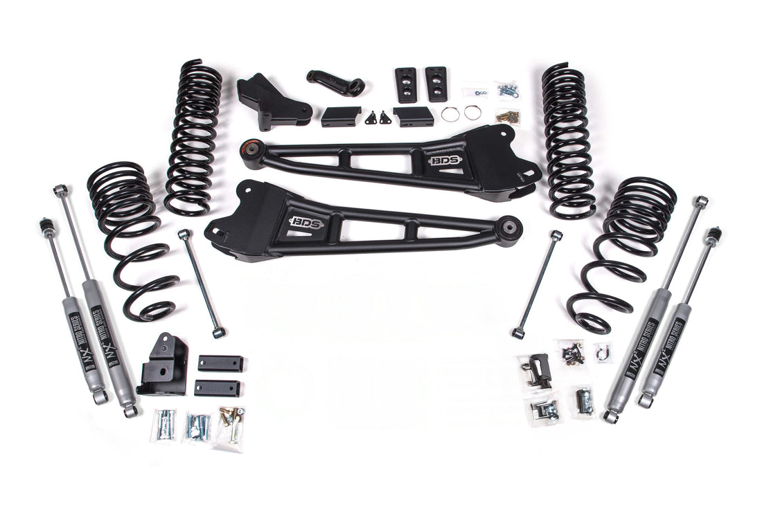 BDS Suspension 4 Inch Lift Kit w/ Radius Arm | Ram 2500 (2025) 4WD | Diesel