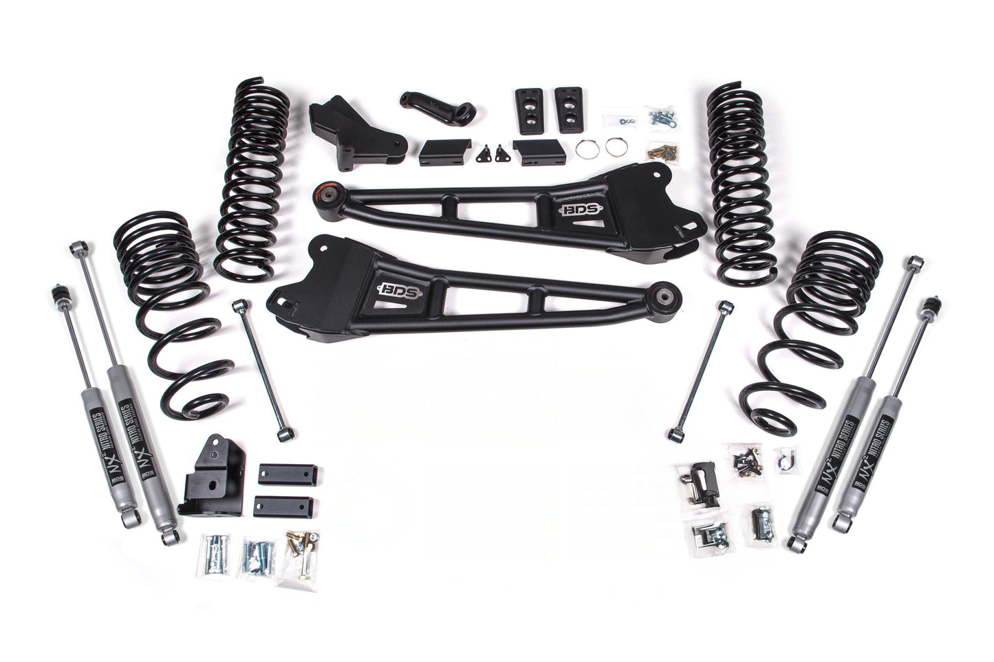 BDS Suspension 4 Inch Lift Kit w/ Radius Arm | Ram 2500 (2025) 4WD | Diesel