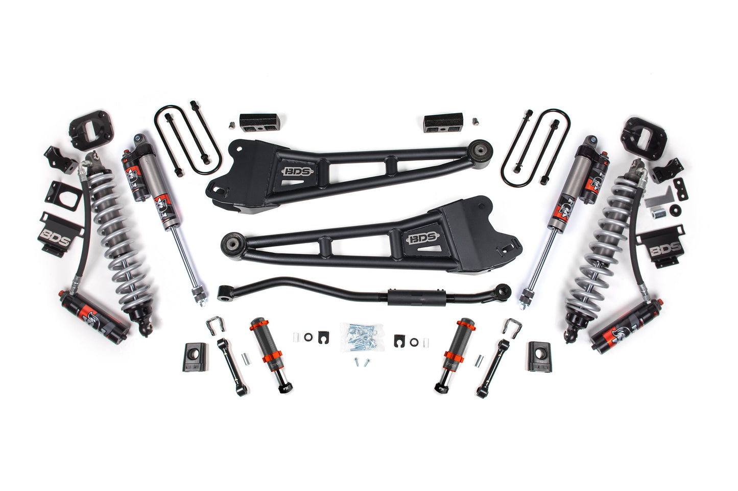 BDS Suspension 3 Inch Lift Kit w/ Radius Arm | FOX 2.5 Coil-Over Conversion - Performance Elite | Ram 3500 (13-18) 4WD | Diesel