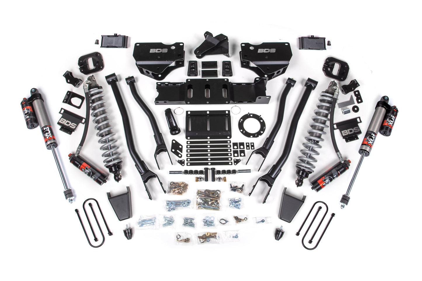 BDS Suspension 4 Inch Lift Kit w/ 4-Link | FOX 2.5 Coil-Over Conversion - Performance Elite | Ram 3500 (19-24) 4WD | Diesel