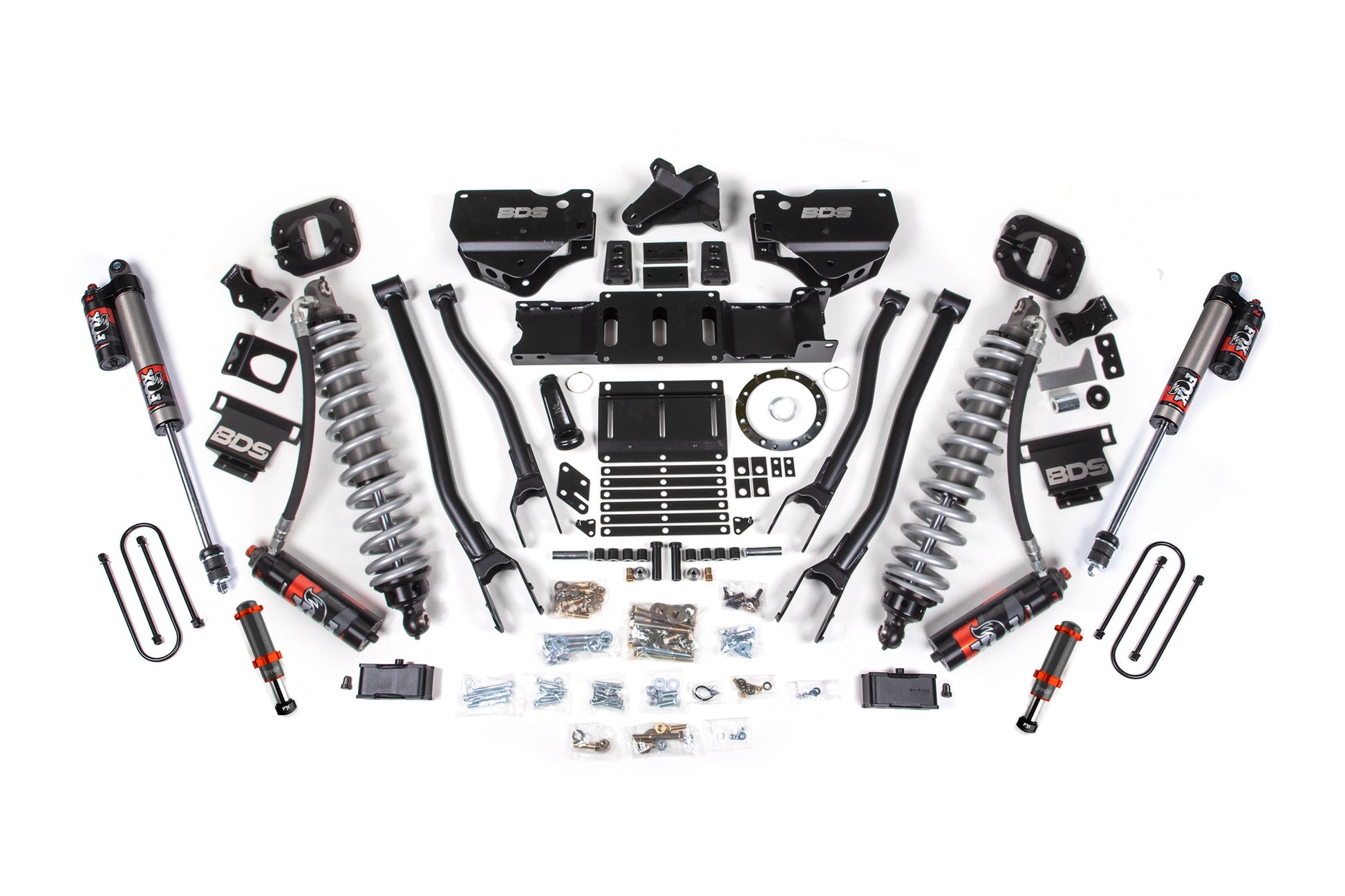 BDS Suspension 4 Inch Lift Kit w/ 4-Link | FOX 2.5 Coil-Over Conversion - Performance Elite | Ram 3500 (19-24) 4WD | Diesel - Trucks R Us
