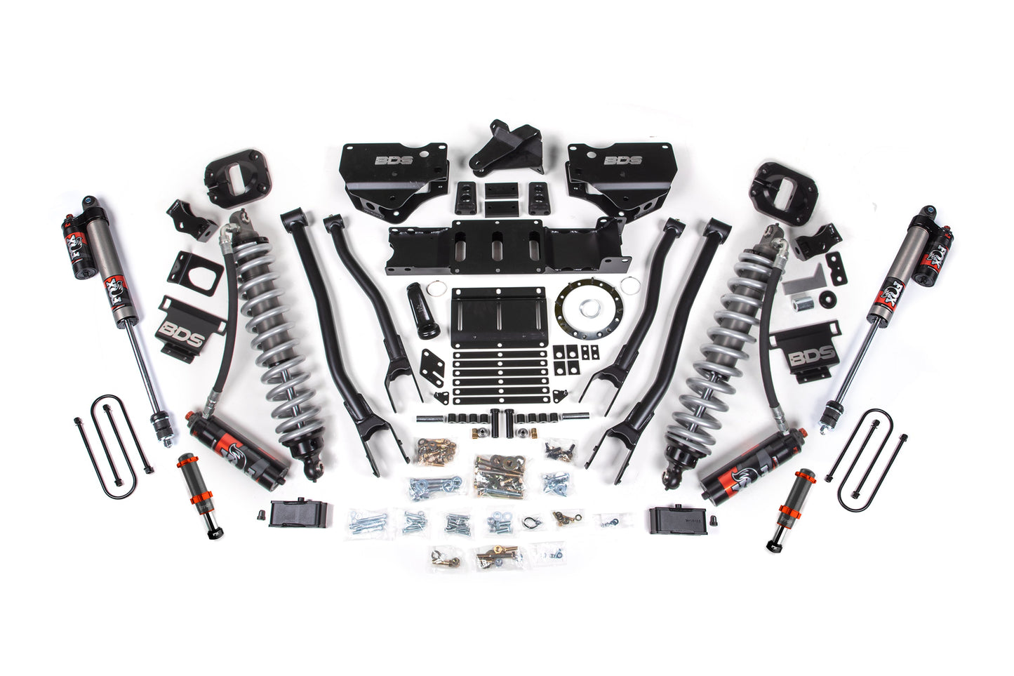 BDS Suspension 4 Inch Lift Kit w/ 4-Link | FOX 2.5 Coil-Over Conversion - Performance Elite | Ram 3500 (19-24) 4WD | Diesel