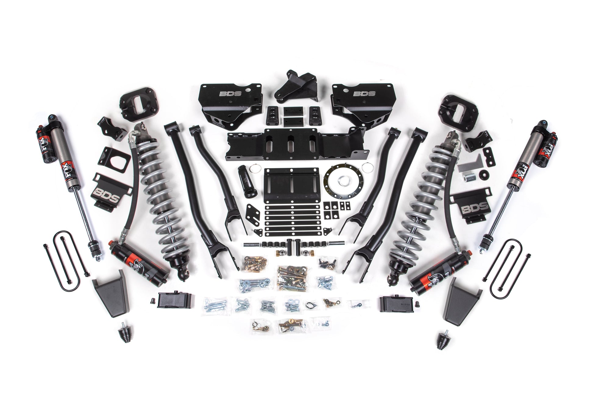 BDS Suspension 4 Inch Lift Kit w/ 4-Link | FOX 2.5 Coil-Over Conversion - Performance Elite | Ram 3500 (19-24) 4WD | Diesel - Trucks R Us
