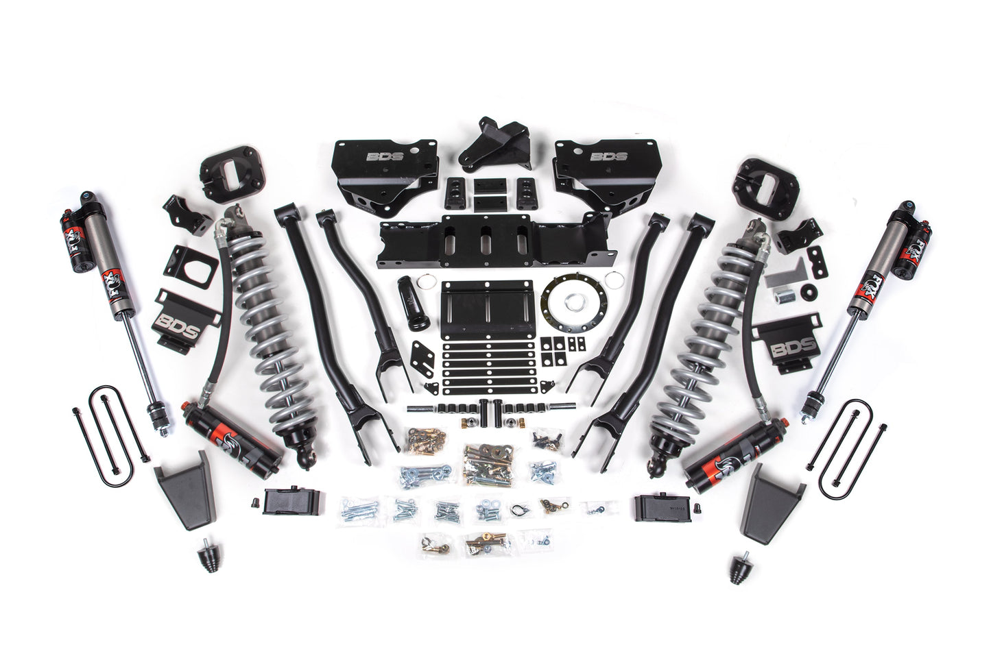 BDS Suspension 4 Inch Lift Kit w/ 4-Link | FOX 2.5 Coil-Over Conversion - Performance Elite | Ram 3500 (19-24) 4WD | Diesel